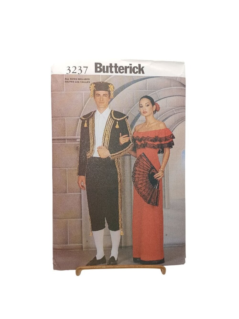 UNCUT Butterick 3237 Mens & Misses Matador & Flamenco Costume Sewing Pattern All